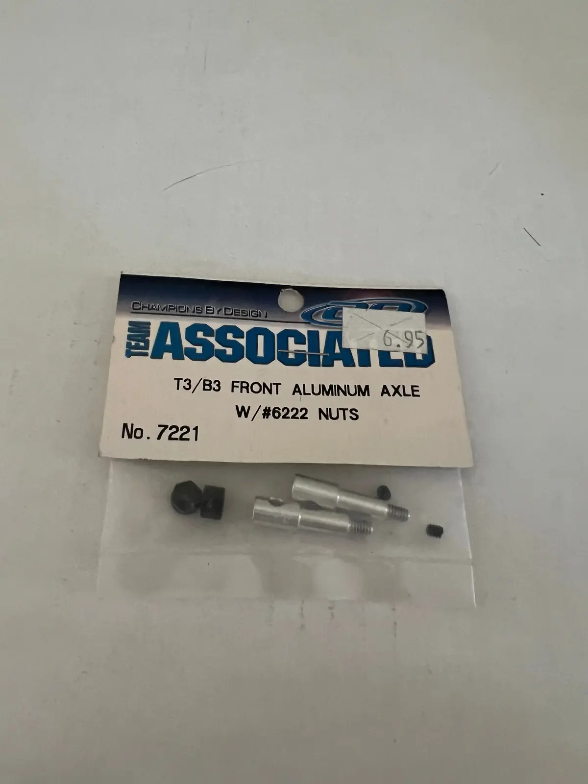 T3/B3 Front Aluminum Axle 2/#6222 Nuts-Asc7221 1