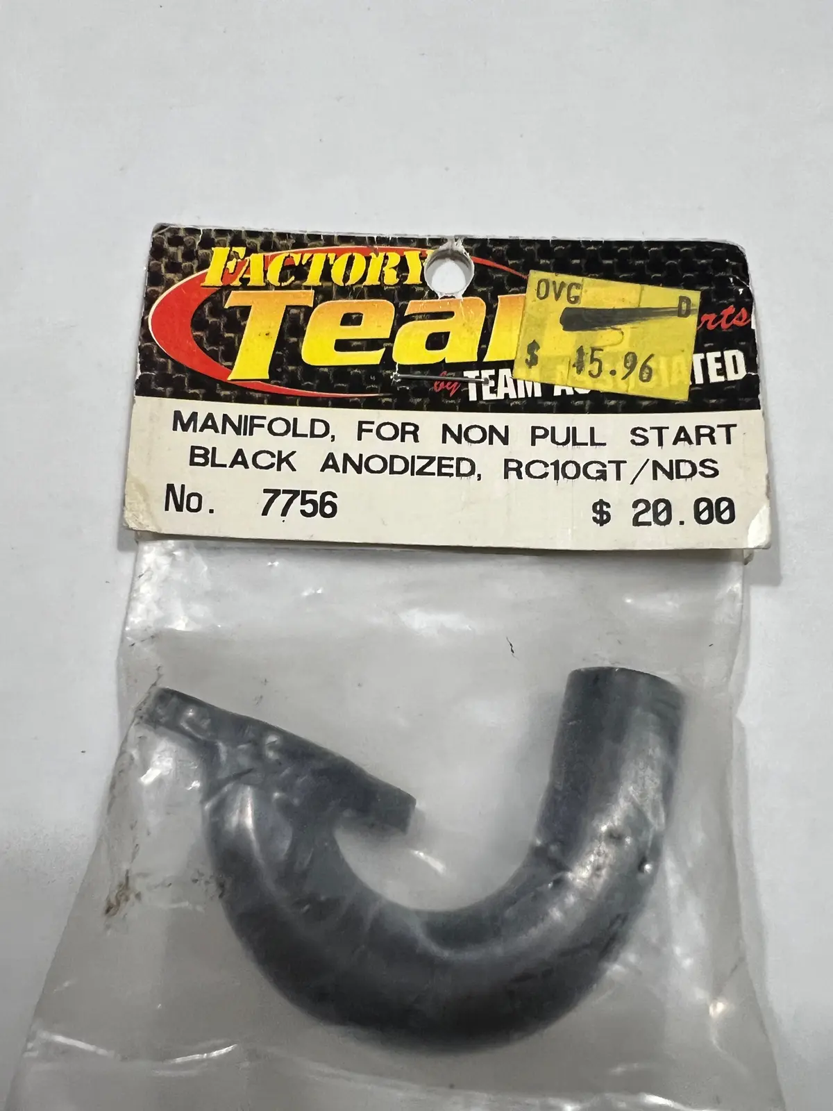 Manifold, For Non Pull Start Black Anodized , Rc10gt/Nds-Asc7756 1