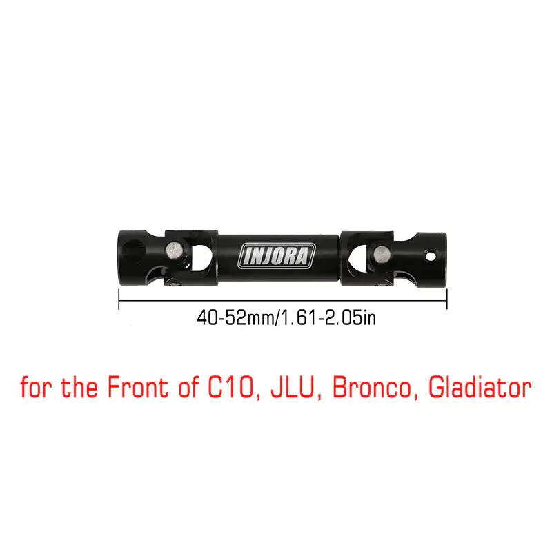 Injora 1Pcs Hardened Steel Center Drive Shaft For Scx24 1