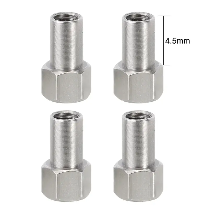 Injora 4Pcs 4.5Mm M2.5 Long Nuts For 1/18 Trx4m 1
