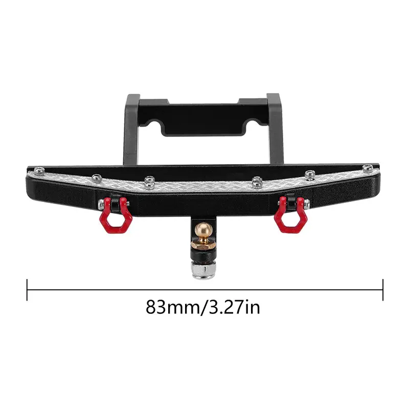 Injora Cnc Aluminum Front Rear Bumper For 1/18 Trx4m Defender 2