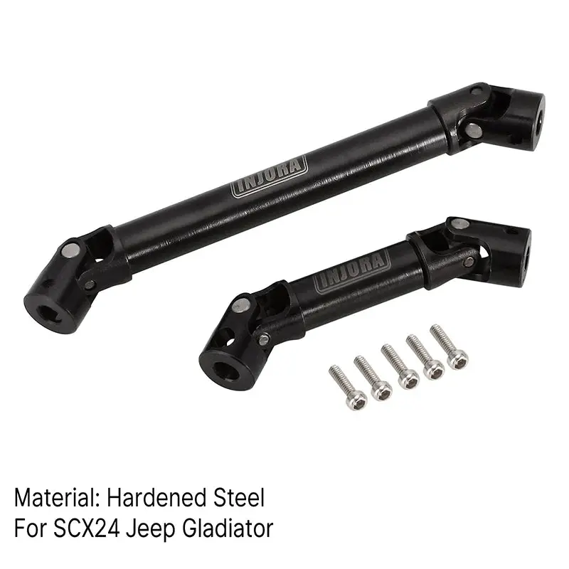 Injora Steel Front Rear Center Drive Shafts For Axial Scx24 Gladiator Power Wagon 1