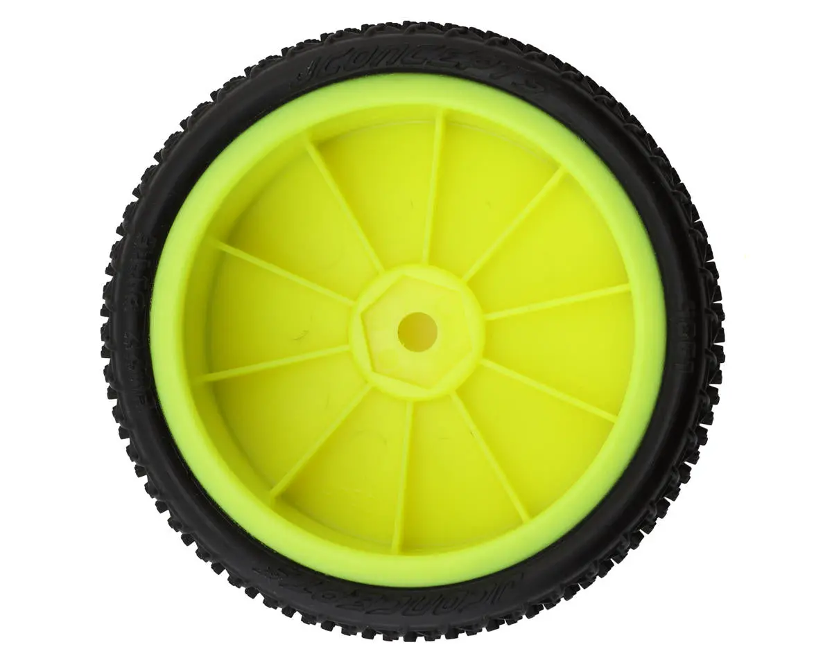 Jconcepts Fuzz Bite Lp Wide 2.2" Pre-Mounted 2Wd Front Buggy Carpet Tires (Pink) (2) W/12Mm Hex 2