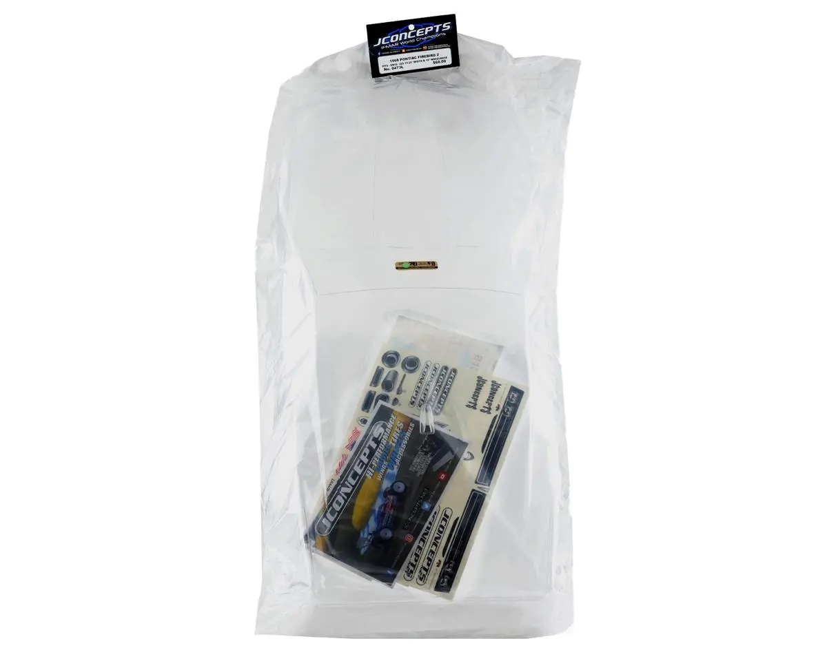 Jconcepts 1968 Pontiac Firebird 2 Street Eliminator Drag Racing Body (Clear) 1