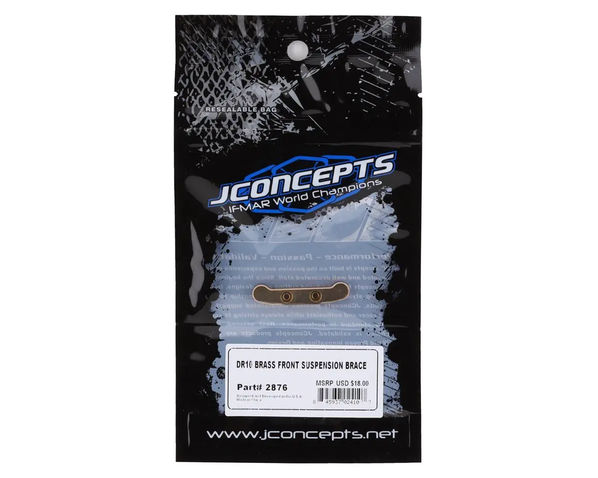 Jconcepts Dr10 Brass Front Suspension Brace 1