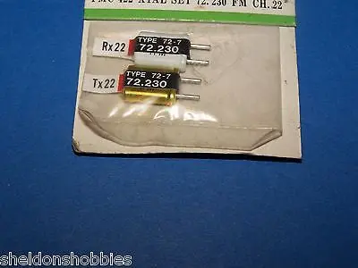 Futaba Crystal Set (Fm 72.230) Tx/Rx Channel 22 #Fmc-422 2