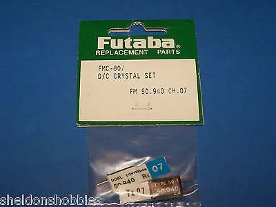 Futaba D/C Crystal Set (Fm 50.940) Tx/Rx Channel 07 #Fmc-807 1