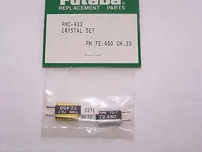 Futaba Crystal Set (Fm 72.450) Tx/Rx Channel 33 #Fmc-433 1