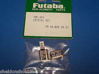 Futaba Crystal Set (Fm 50.820) Tx/Rx Channel 01 #Fmc-401 1