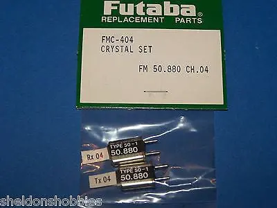 Futaba Crystal Set (Fm 50.880) Tx/Rx Channel 04 #Fmc-404 1