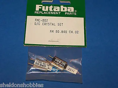 Futaba D/C Crystal Set (Fm 50.840) Tx/Rx Channel 02 #Fmc-802 1