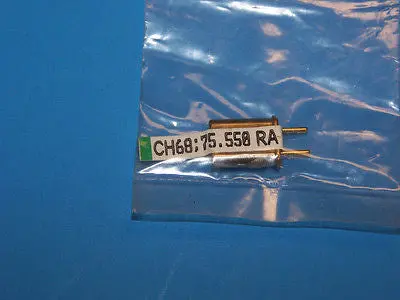Hitec 75.550 Mhz/Am Ch 68 Single Conversion Receiver Crystal #6647568 1