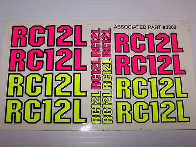 Team Associated Rc12l Decal #3809 1