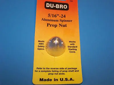 Dubro 5/16"-24 Aluminum Spinner Prop Nut #731 1