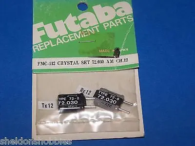 Futaba Crystal Set (Fm 72.030) Tx/Rx Channel 12 #Fmc-112 1