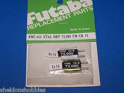 Futaba Crystal Set (Fm 72.090) Tx/Rx Channel15 #Fmc-415 1