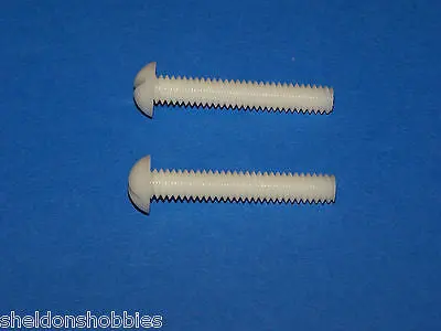 Prather Nyon Round Head Bolts 1.5" X 1/4 X 20  (2 Pcs) #Pra4040 1