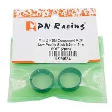 Pn Racing Mini-Z Ks-M Compound Rcp Low Profile Slick 8.5Mm Tire Soft (Ksm534) 1