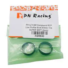 Pn Racing Mini-Z Ks-M Compound Low Profile Slick 8.5Mm Tire Super Soft (Ksm530) 1