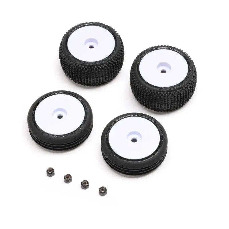 Losi Tires & Wheels Mounted, Micro-B 1