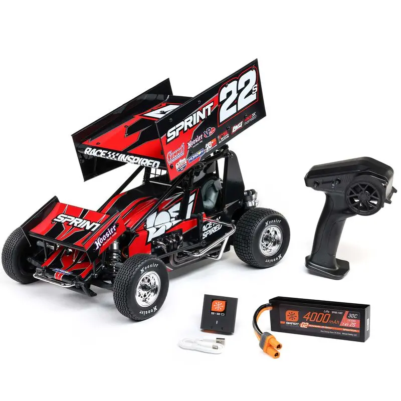 Losi 1/10 22S Sprint 2Wd Brushless Rtr (Battery & Charger Included), Red 1