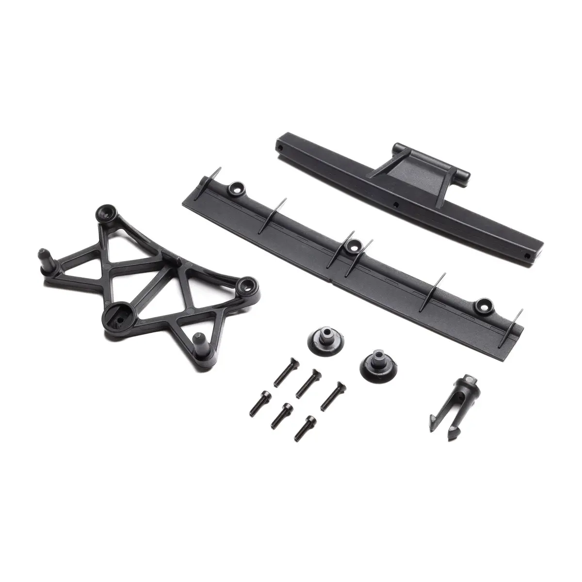 Losi Clipless Body Mount And Spoiler, Body: Grom Asphalt Late Model 1