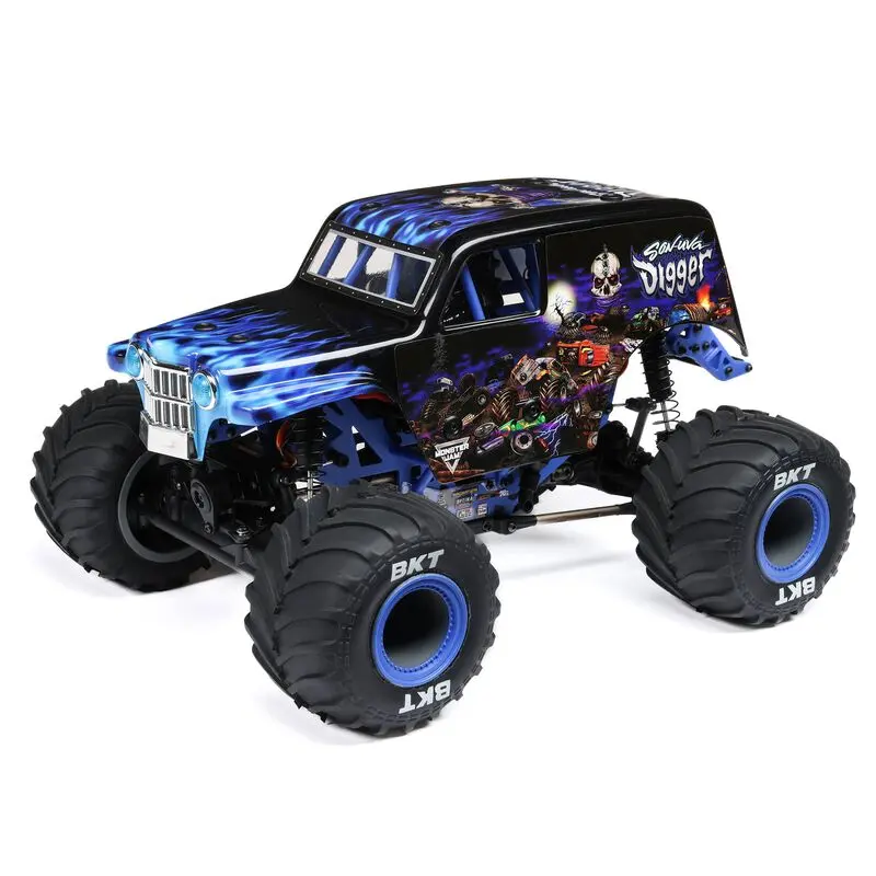 1/18 Mini Lmt 4X4 Brushed Monster Truck Rtr, Grave Digger 1