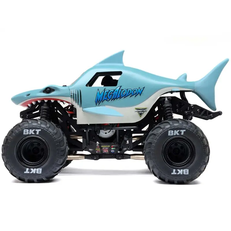 Losi 1/18 Mini Lmt Megalodon 2S 4X4 Rtr Brushed Monster Truck (Battery & Charger Included), Blue 2