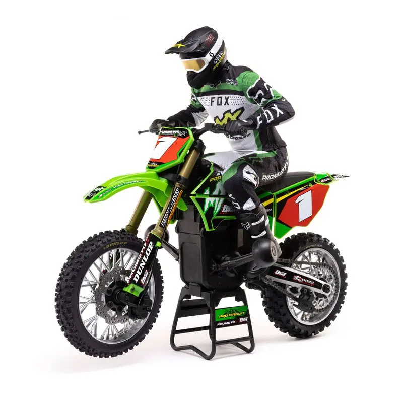 Losi 1/4 Promoto-Mx Motorcycle Rtr With Battery And Charger, Pro Circuit - Los06002 1