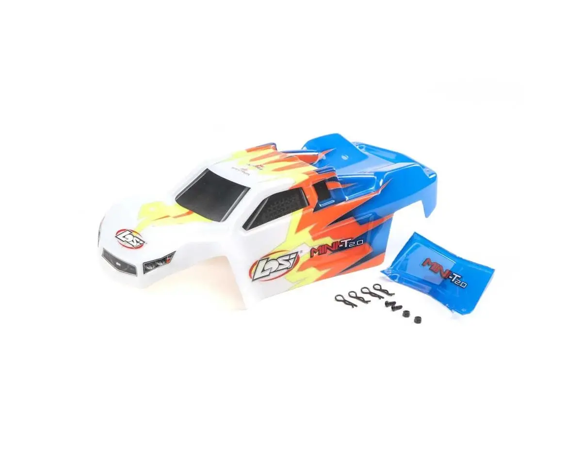 Losi Mini-T 2.0 Pre-Painted Body Set (Blue/White) 1
