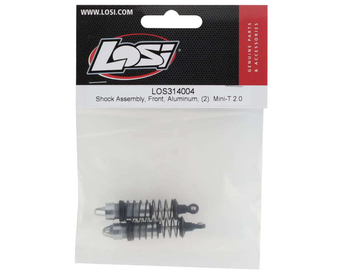 Losi Mini-T 2.0 Aluminum Front Shock Assembly (Silver) (2) 1