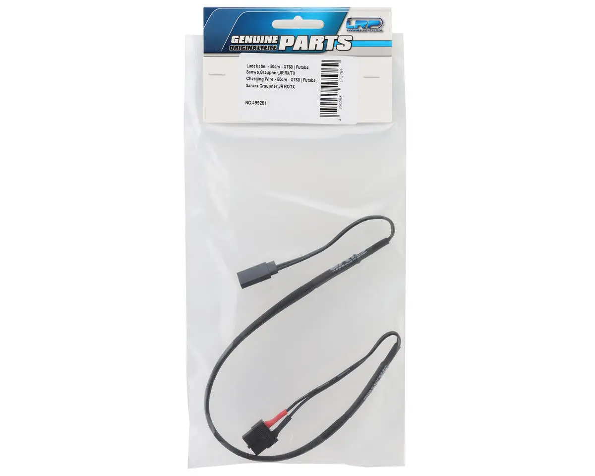 Lrp Universal Charging Lead (500Mm) (Female Xt60 To Male Futaba Jr Connector) 1