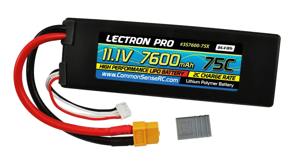 Lectron Pro 11.1V 7600Mah 75C Lipo Battery With Xt60 Connector / Most Common 1