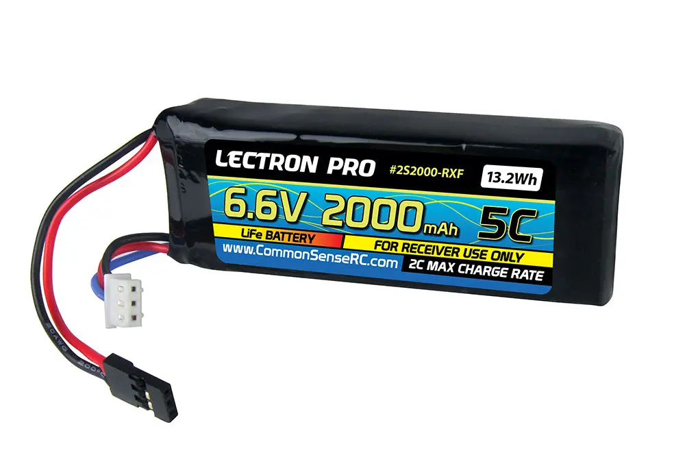 Lectron Pro 6.6V 2000Mah 5C Life Receiver Pack 1