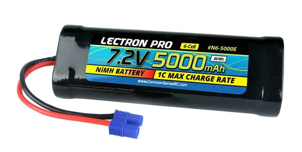 Lectron Pro Nimh 7.2V (6-Cell) 1600Mah Flat Pack With Ec3 Connector 1