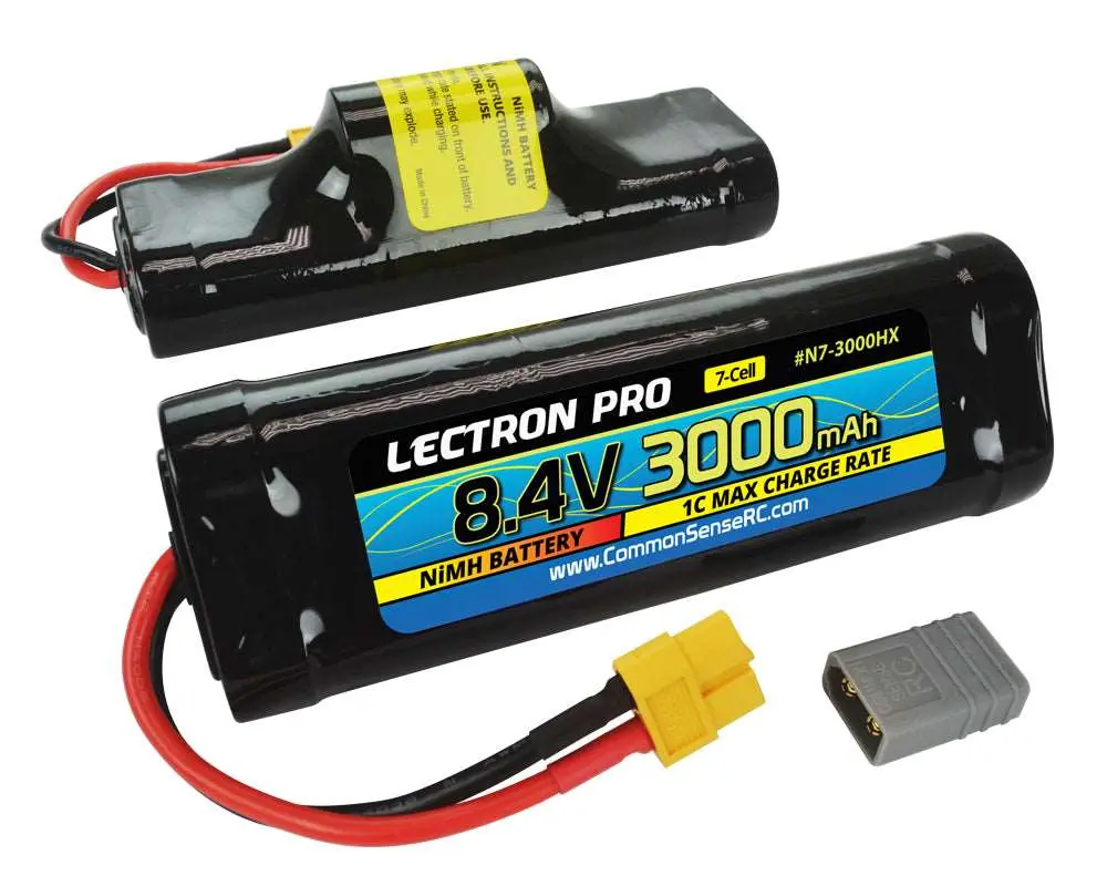 Lectron Pro Nimh 8.4V (7-Cell) 3000Mah Hump Pack With Xt60 Connector / Most Common 1