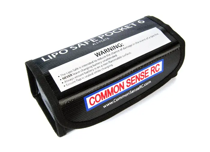 Common Sense Lipo Safe Pocket 6 Charging & Storage Bag - Ideal For Use With 6S Lipo 1