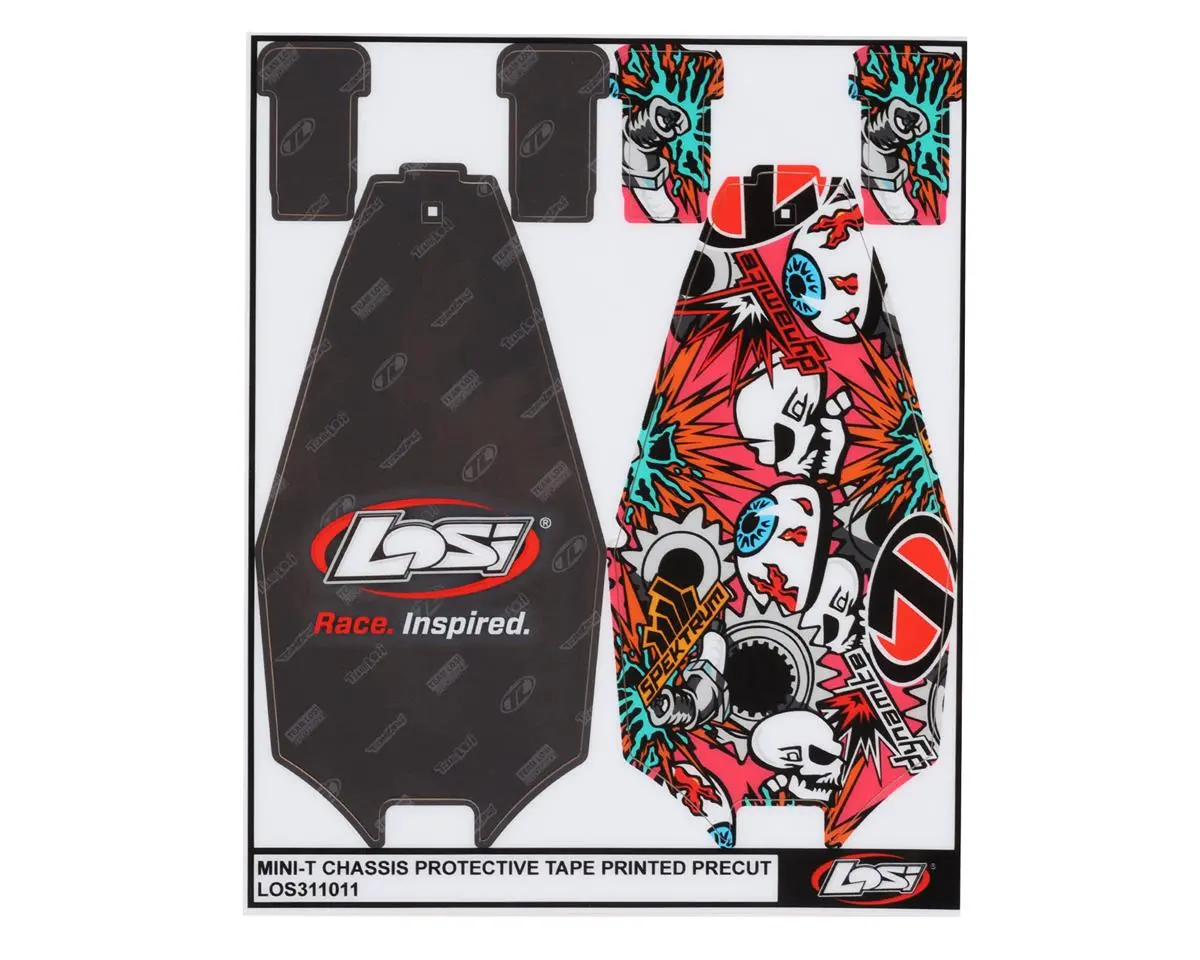 Losi Mini-T 2.0 Pre-Cut Chassis Protective Sheet (2) 1