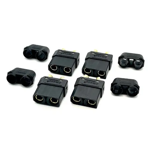 Maclan Xt90 Connectors (Black/ 4 Female) (Battery Side) 1