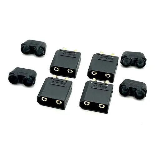 Maclan Xt90 Connectors (Black/ 4 Male) (Esc Side) 1