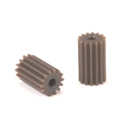 Pn Racing Pnwc Machine Cut Delrin 64P 14T Long Pinion (2Pcs) (Brown) 1