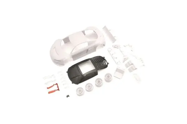 Audi R8lms Night-R Whitebodyset W/Wheel 1