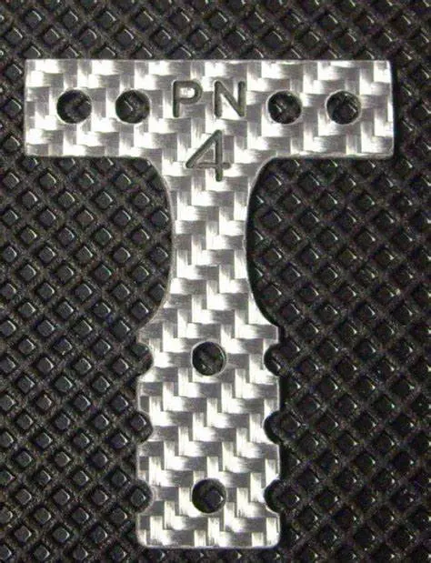 Pn Racing Mini-Z Mr03 Mm Silver Carbon T-Plate #4 1
