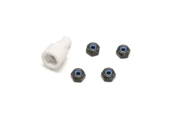Kyosho Color Nylon Nut Black Mzw13bk 1