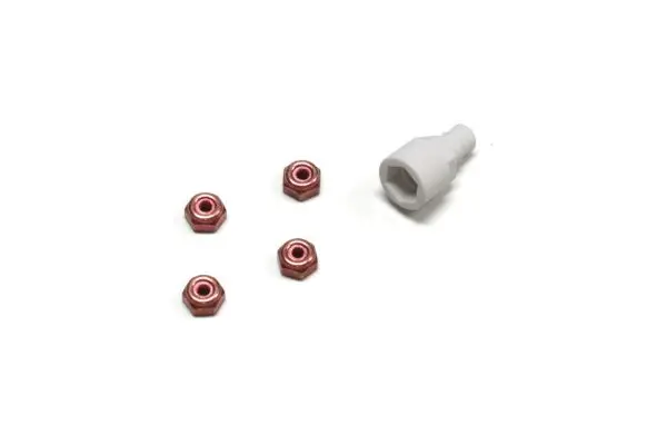 Kyosho Color Nylon Nut Red 1