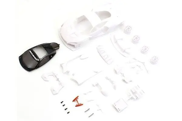 Kyosho Mclaren Senna Gtr White Body Set W/Wheels 1