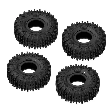 Meus Racing 1.0-Inch Rc Rubber Tire Set Ms6 Rc Tire For 1/18 Trx4m 1/24 Scx24 Fcx24 Ax24 - Mpro Pin M1002 2