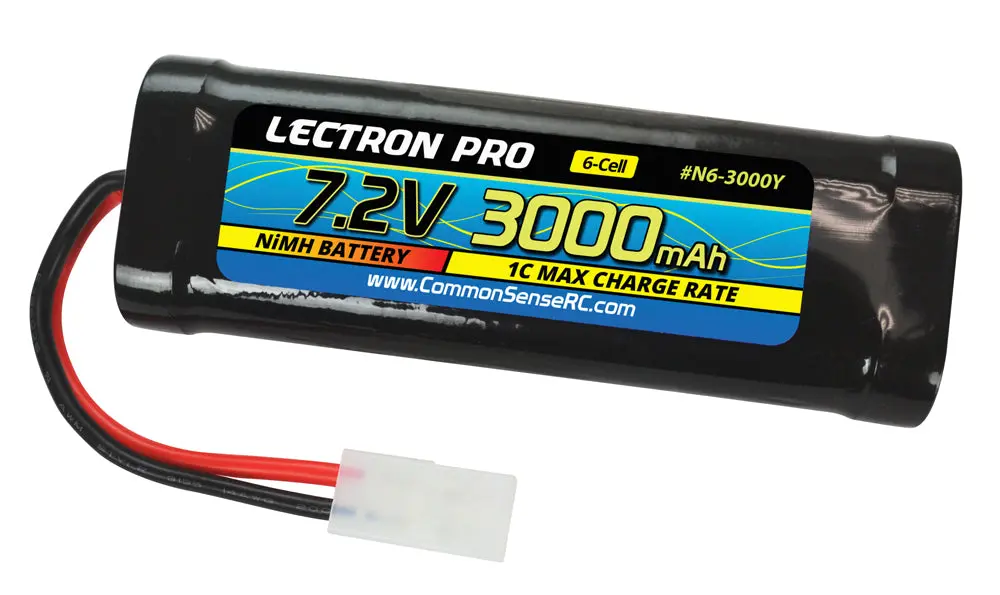 Lectron Pro Nimh 7.2V (6-Cell) 3000Mah Flat Pack With Tamiya Connector 1
