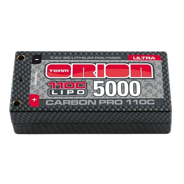 Carbon Pro Ultra 7.4V 5000Mah 110C 2S Lipo, 25Mm Shorty, Tubes (Ori14083) 1