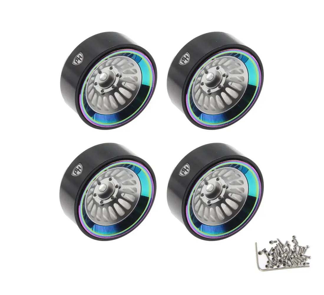 Powerhobby 1.3''Aluminum Wheels (4) For Scx24 And Trx-4M 1